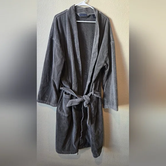 Polo Ralph Lauren 100% cotton XL Dark Grey Shawl Collar Dressing Gown -  joarbit.com